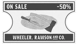 Coupon de réduction de 50% pour une arme de corps à corps.