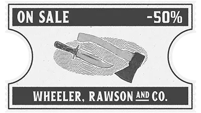 Coupon de réduction de 50% pour une arme de corps à corps.