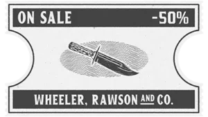 Bons de réduction de 50% à propos du couteau de chasse.