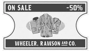 Coupon de 50% de réduction sur une sélection de vêtements