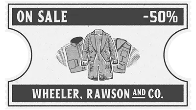 Coupon de 50% de réduction sur une sélection de vêtements