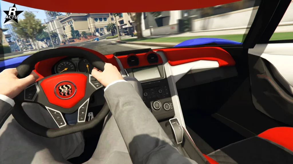 Point de vue du conducteur de la supersportive Pfister X-treme.