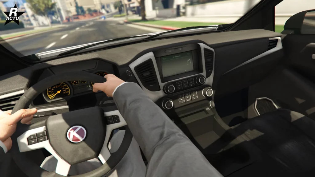 Vue de l'habitacle de la voiture japonaise Karin Vivanite (KnoWay).