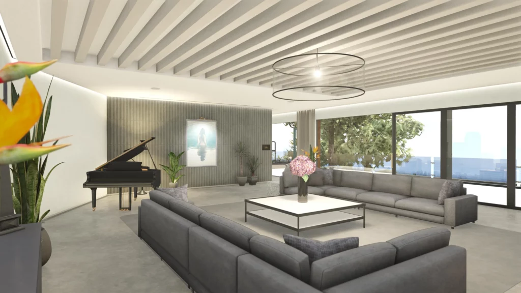 Aperçu du salon d'un manoir