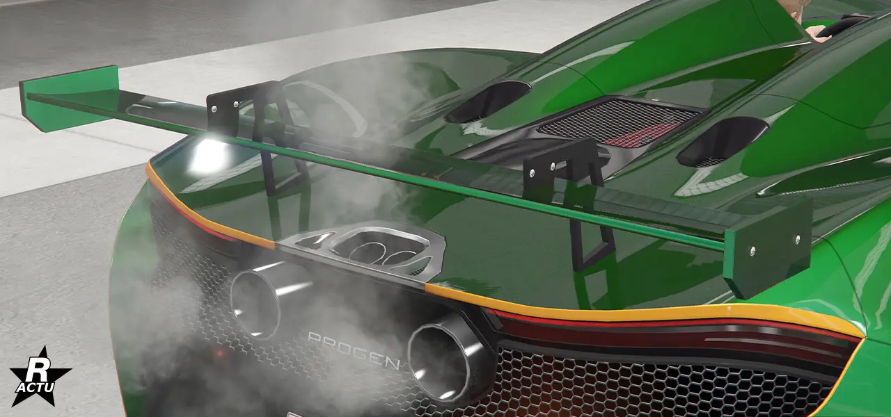 Aileron agressif couleur principale.