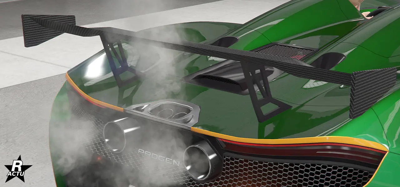 Aileron de course en carbone