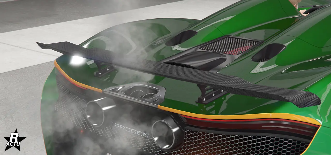 Aileron plat en carbone