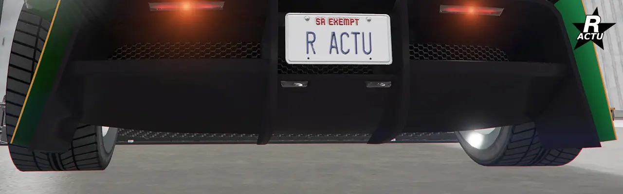 Aucune ailette sous le pare-chocs arrière.