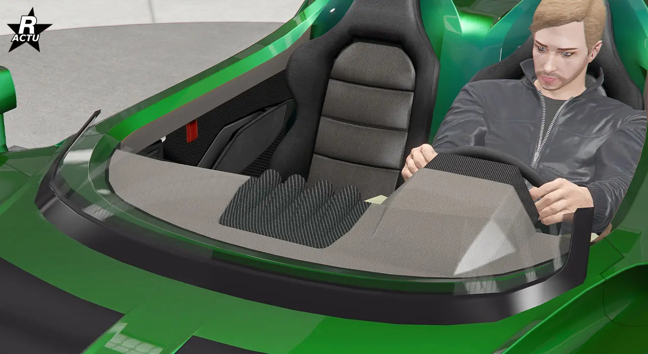 Pare-brise à hauteur basse.