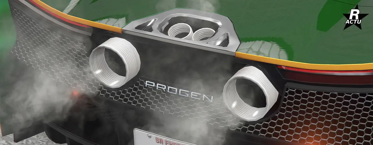 Échappement en aluminium strié