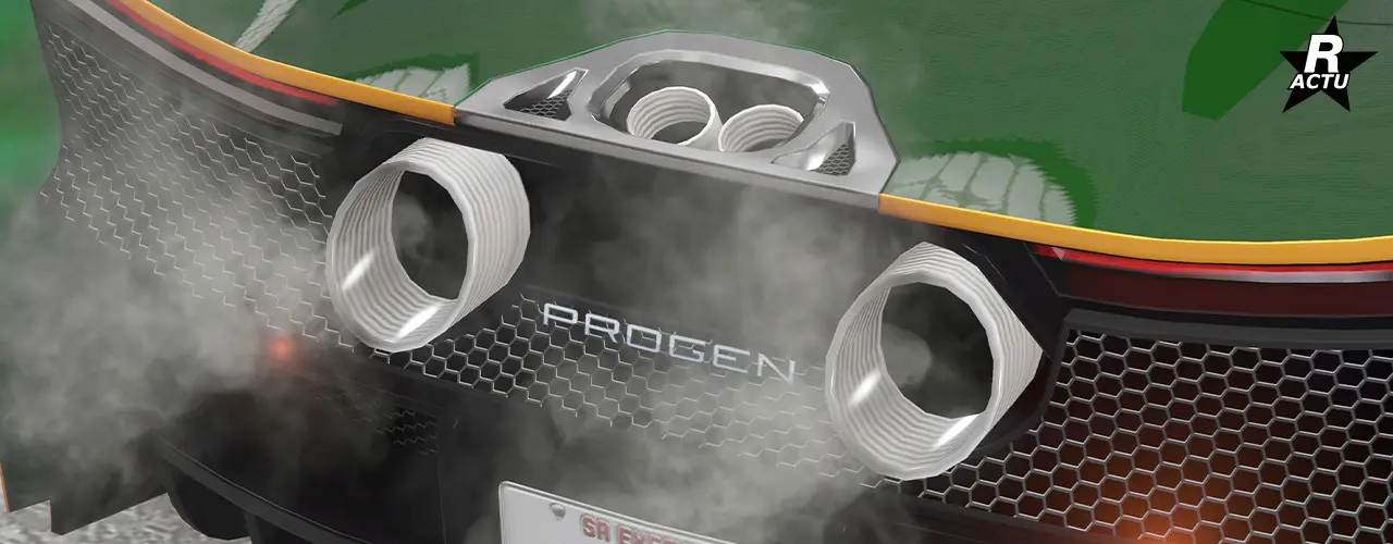 Échappement en aluminium strié à bout biseauté