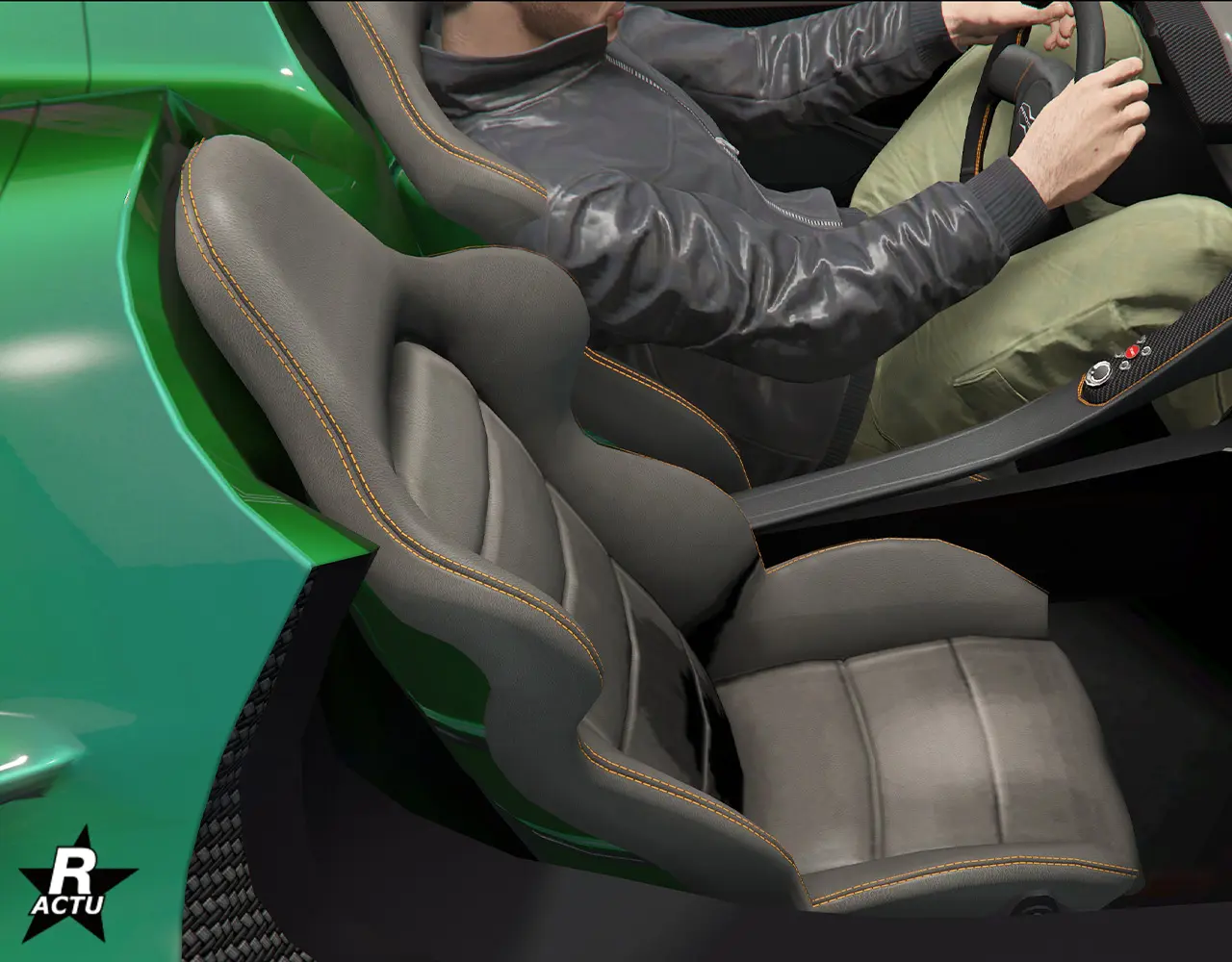 Sièges de série couleur finitions dans l'habitacle du véhicule.