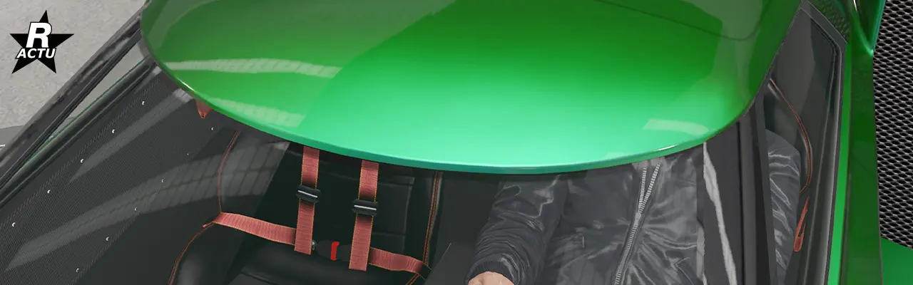 Vue rapprochée du pare-brise avant de la voiture où aucun pare-soleil n'est présent.