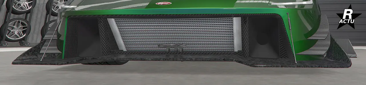 Séparateur GT Hao’s Special Works en carbone brut.