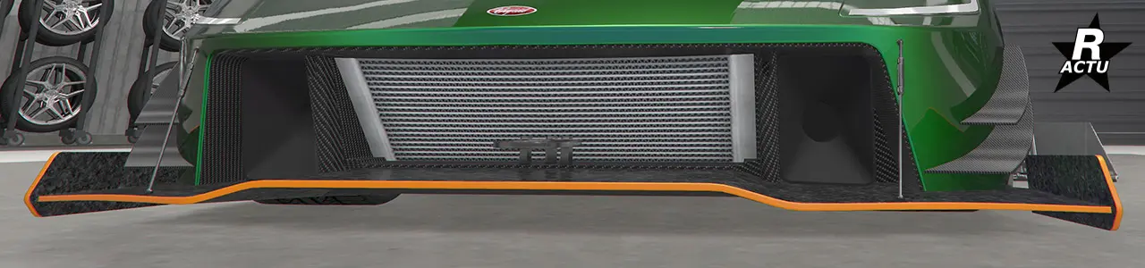 Séparateur HSW de rechange en carbone brut et finitions couleur secondaire.