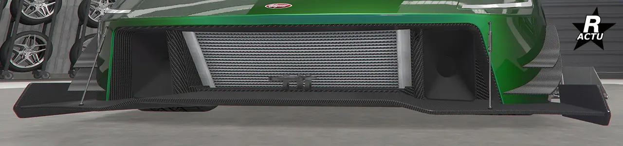 Séparateur rallongé en fibres de carbone.