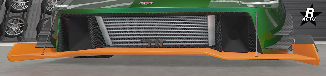 Séparateur rallongé couleur secondaire.