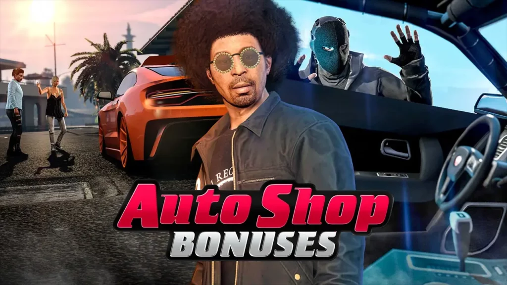 Image de bonus de la semaine de GTA Online autour du business de l'atelier auto.
