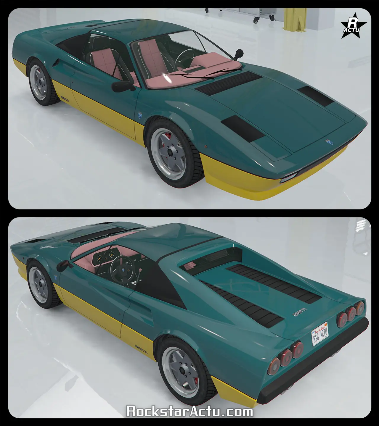 Voiture Grotti Itali Classique lorsqu'aucun motif n'est appliqué sur sa carrosserie.