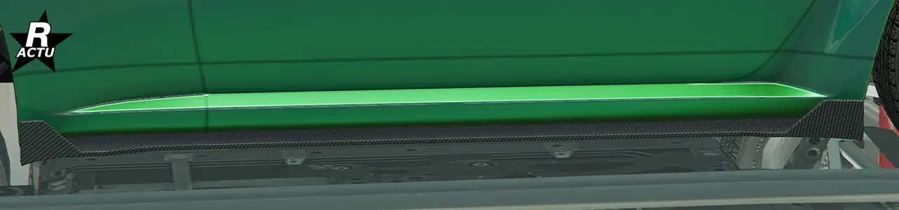 Bas de caisse GT en fibres de carbone.