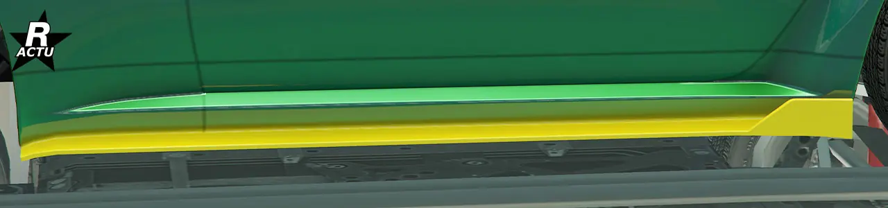 Bas de caisse course couleur secondaire.