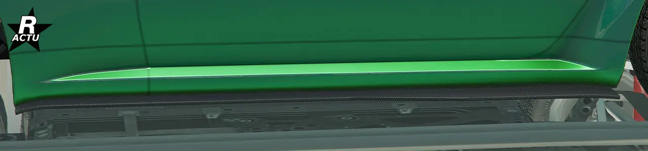 Bas de caisse simple en fibres de carbone