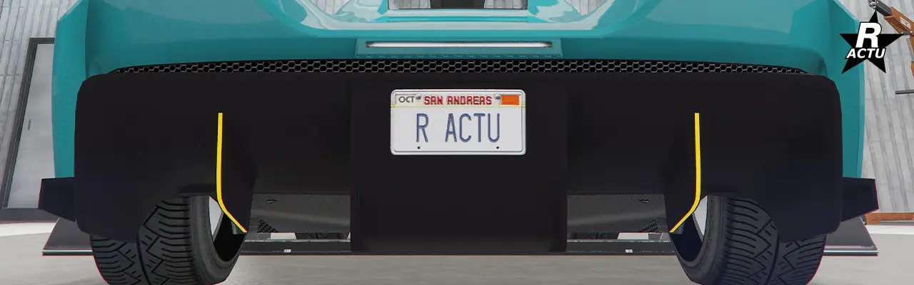 Ailettes de couleur secondaire sur le diffuseur arrière