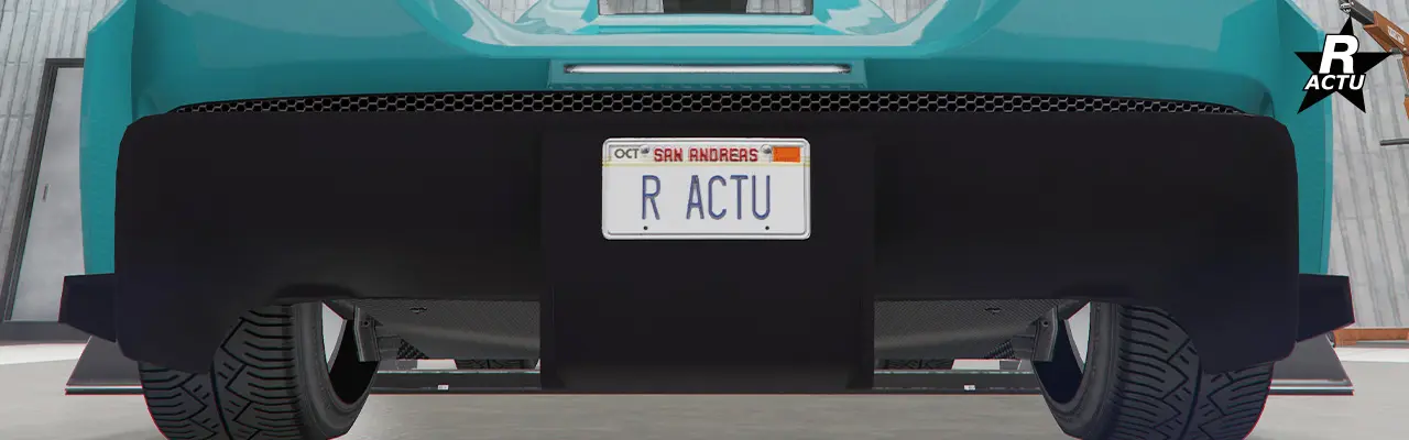 Pare-chocs arrière de série de couleur noir