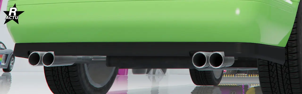 Vue rapprochée du pare-chocs de rue Mk II