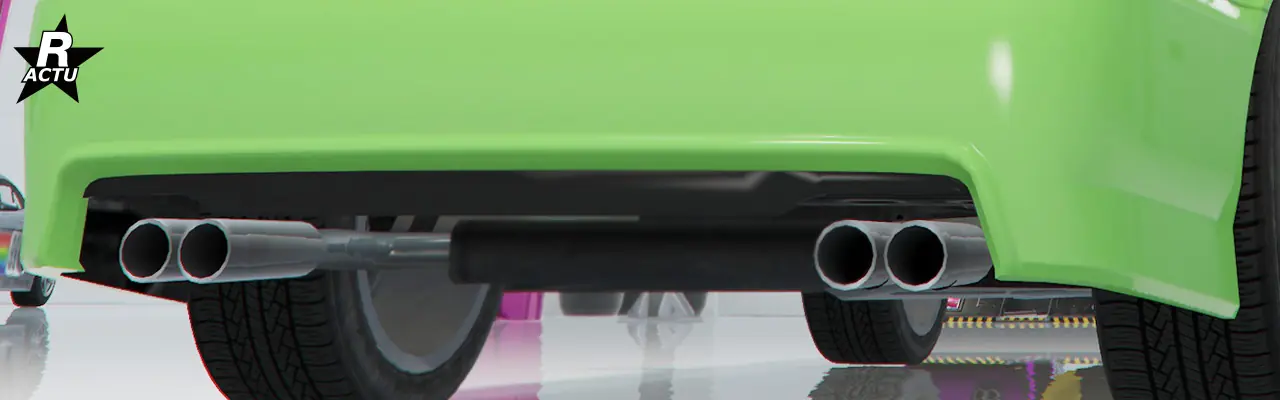 Vue rapprochée du pare-chocs évidé Mk II