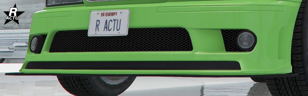 Vue rapprochée de l'option "Pare-chocs de rue aérodynamique Mk III".