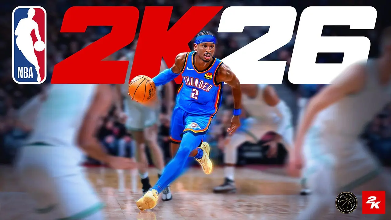 Artwork de NBA 2K26 qui est gratuit avec GTA+ en mars 2026