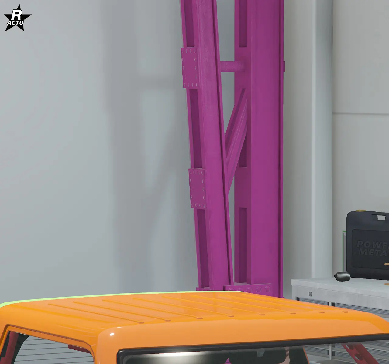 Toit de série couleur principale du véhicule Shitzu Keitora. Aucun accessoire ne s'y trouve.