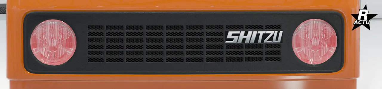 Option de phares avant où le verres des phares sont de couleur rouge.