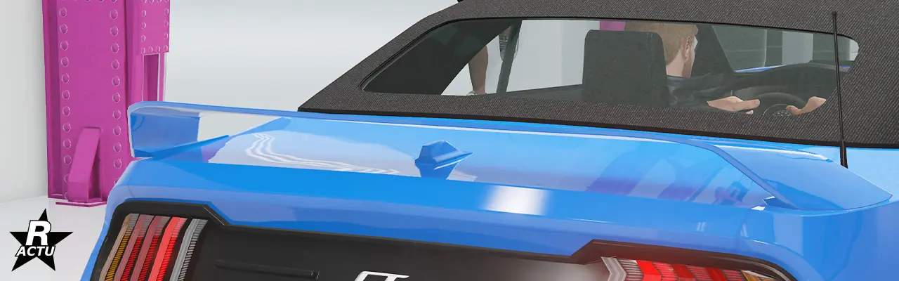 Option ajoutant un aileron aérodynamique de forme d'un pont, peint dans la couleur principale, au-dessus du coffre de la Dominator GT.