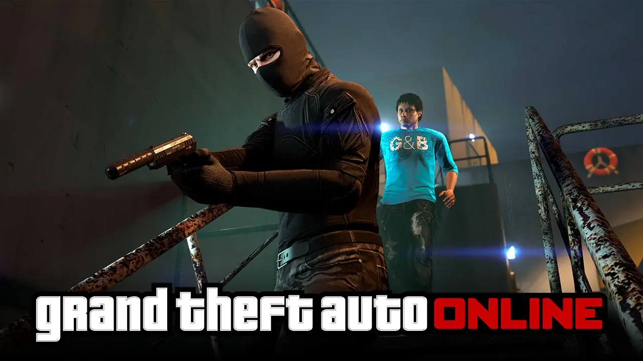 Un joueur de GTA Online dans la nouvelle mission communautaire "Old School Hits".