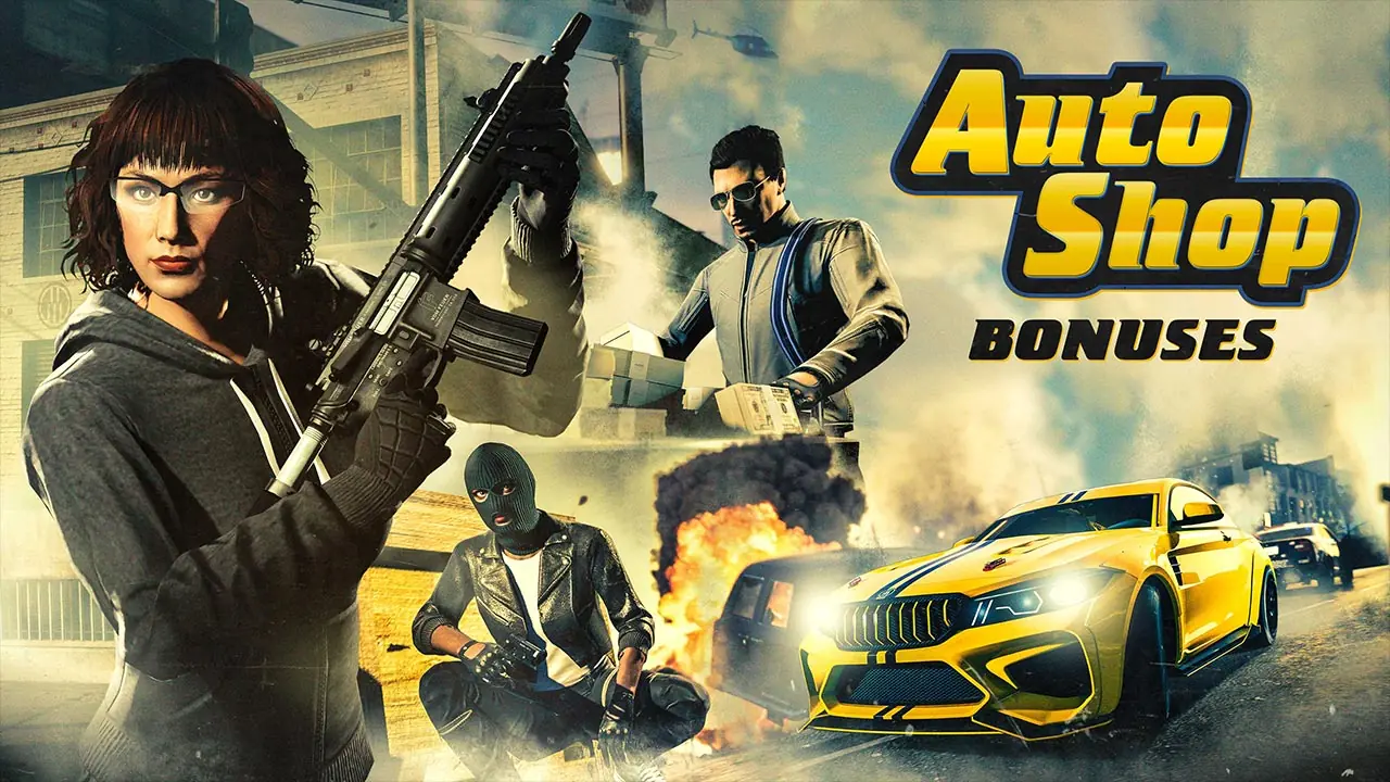 Bonus de la semaine dans le business de l'atelier auto dans le jeu vidéo GTA Online de Rockstar Games.