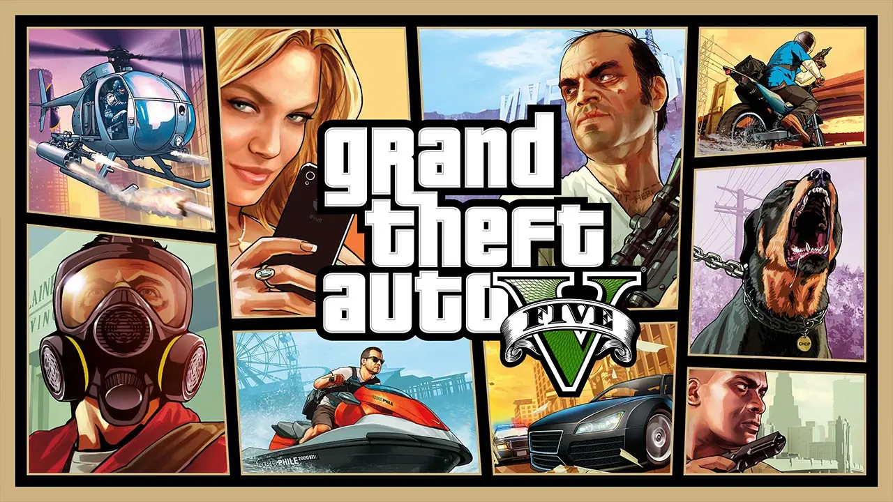 Artwork officielle de GTA V pour illustré une actualité du jeu.