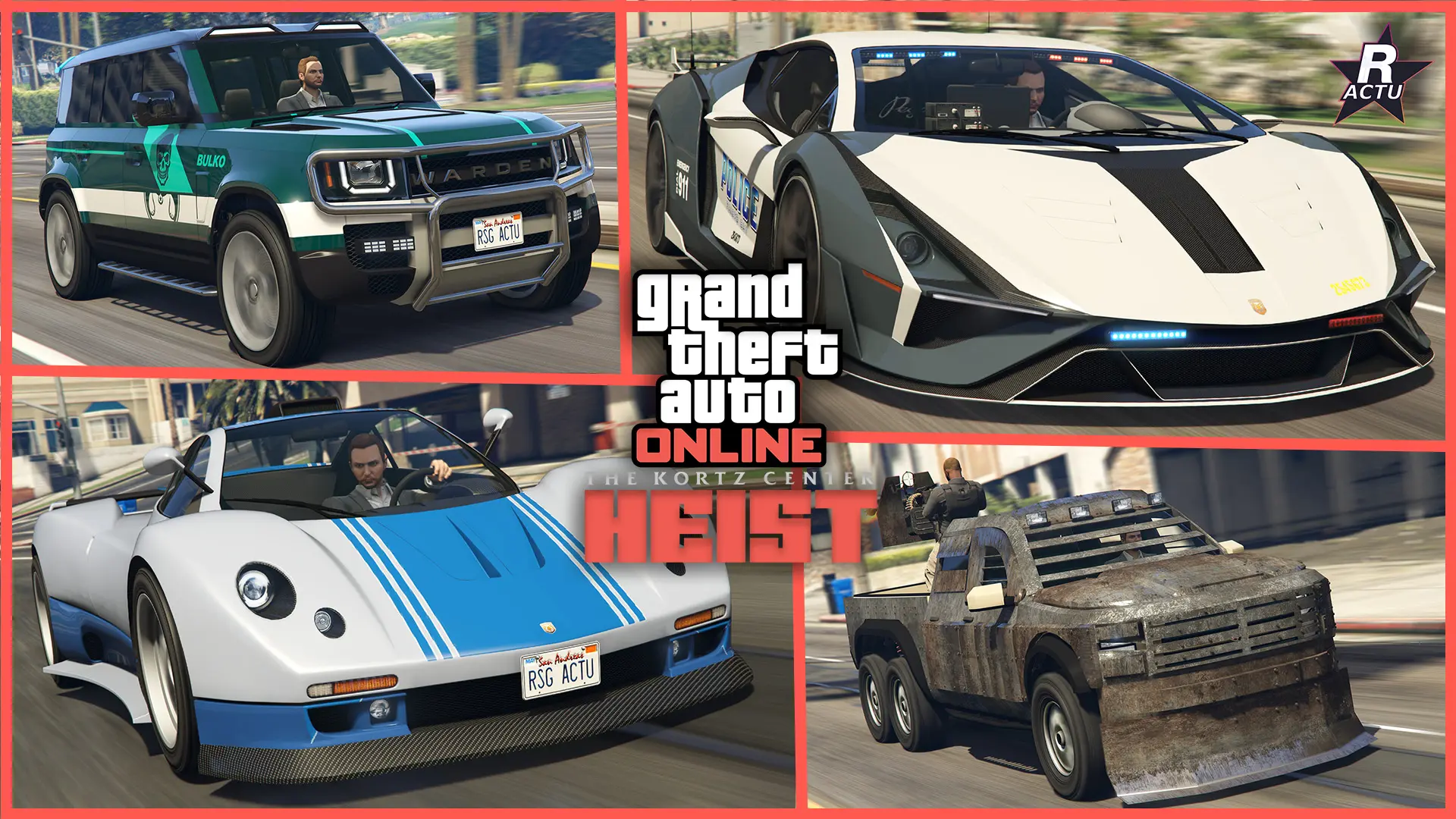 GTA Online : Prochaines voitures du DLC « Le Braquage du Kortz Center » – Liste de tous les véhicules et prix