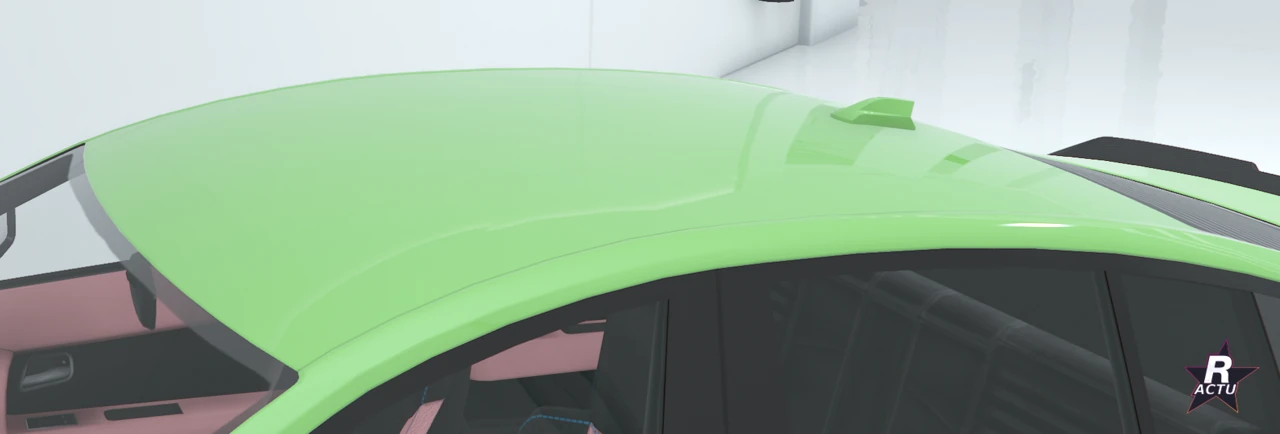 Toit peint dans le vert de la carrosserie sur la Merula