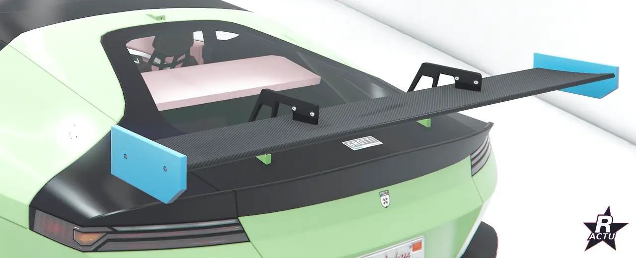 Variante alternative de l'aileron de course sur la Grotti Cartuccia GT dans GTA Online
