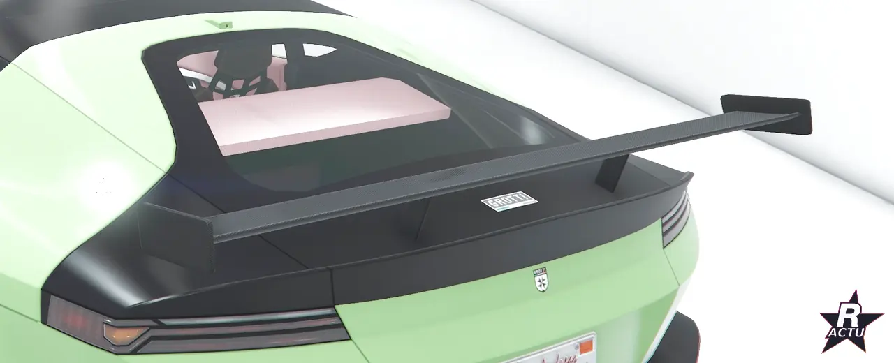 Aileron de sport discret monte sur la Grotti Cartuccia GT (GTA Online)