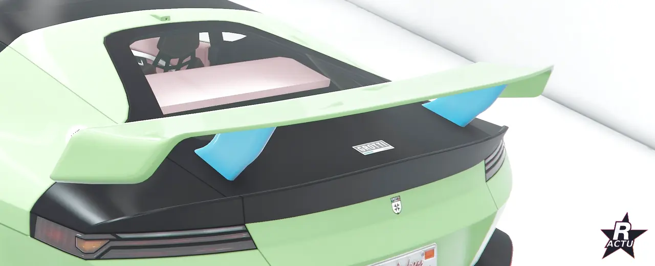 Aileron de tourisme profile sur la Grotti Cartuccia GT dans GTA Online
