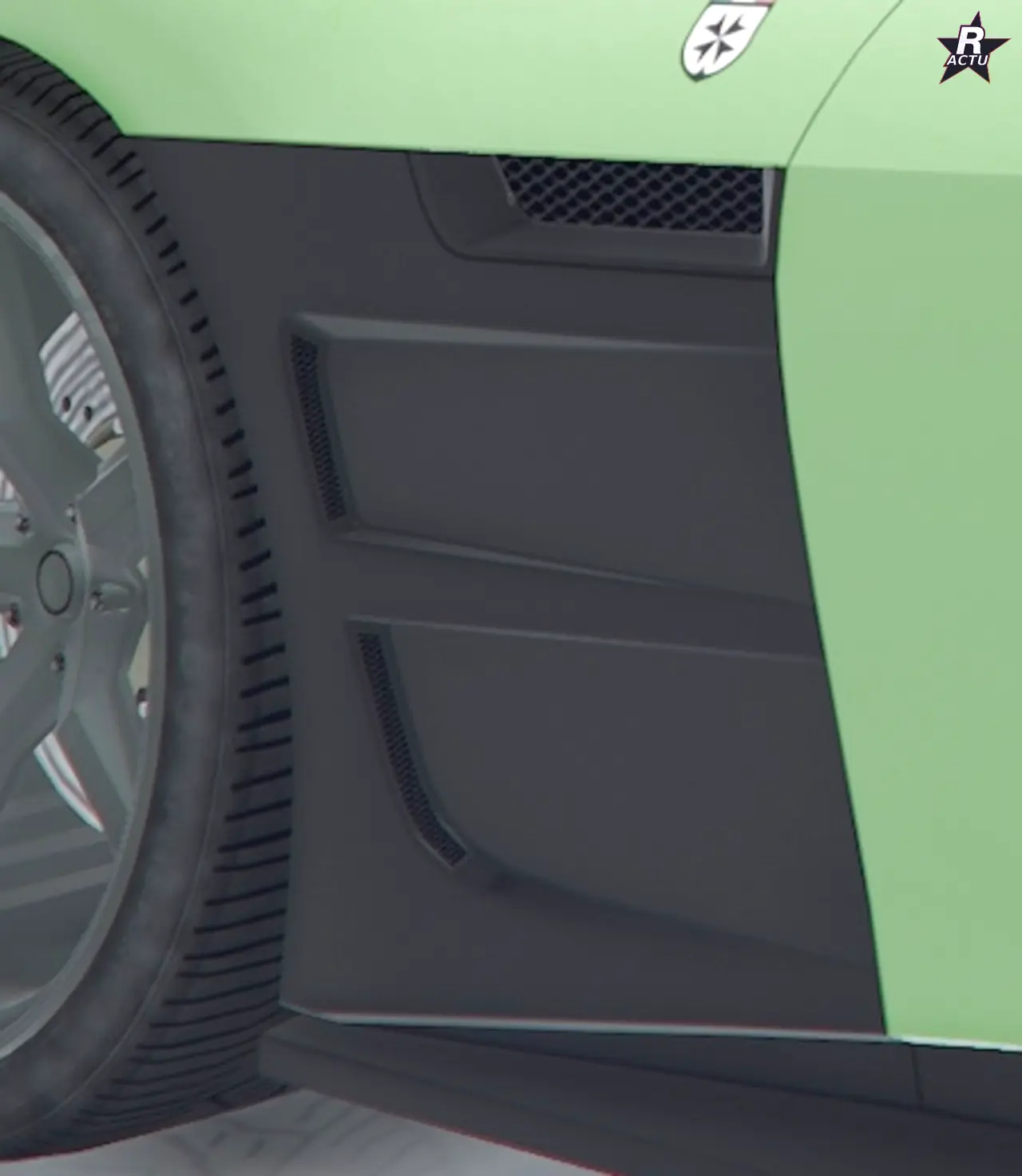 Aile a double aeration en plastique sur la Grotti Cartuccia GT (GTA Online)