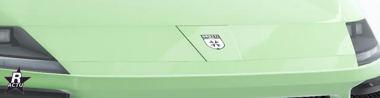 Calandre peinte en vert (couleur 1) sur la Grotti Cartuccia GT dans GTA Online