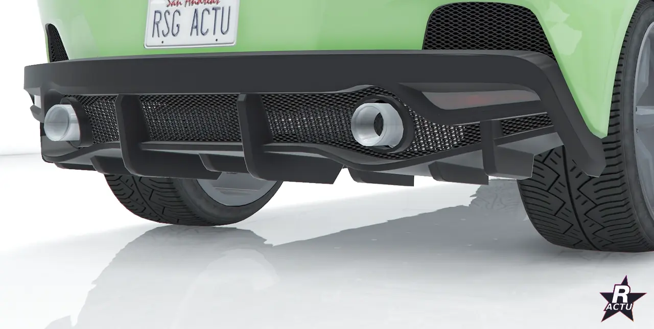 Diffuseur pare-chocs de sport sur la Grotti Cartuccia GT dans GTA Online