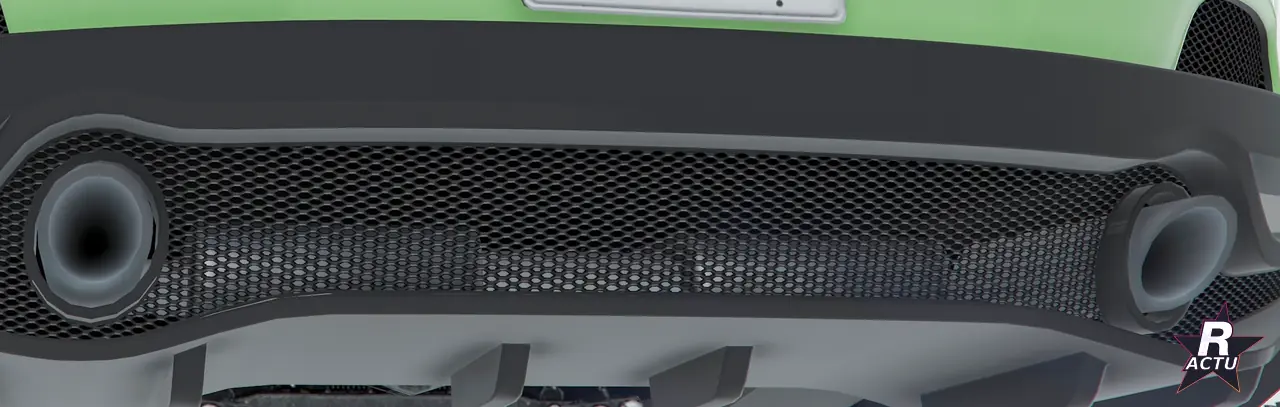 Embouts d'echappement courts sur la Grotti Cartuccia GT dans GTA Online