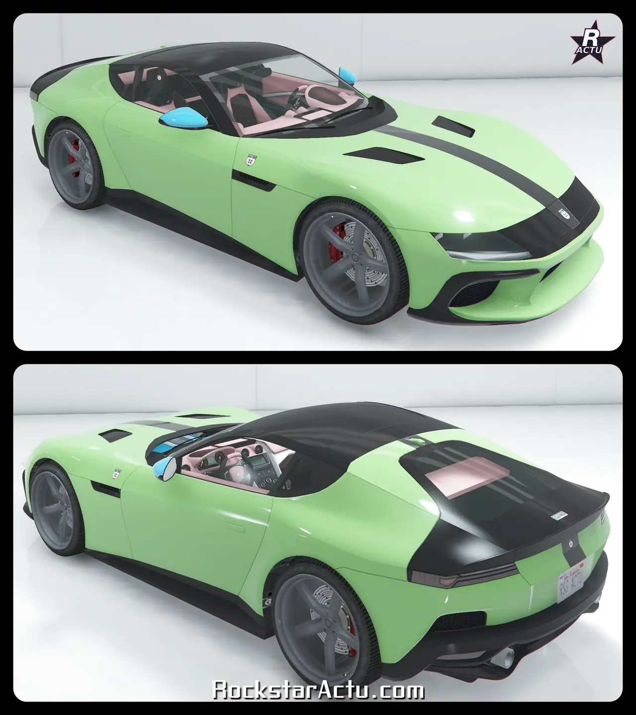 Motif bande noire centrale sur la Grotti Cartuccia GT dans GTA Online