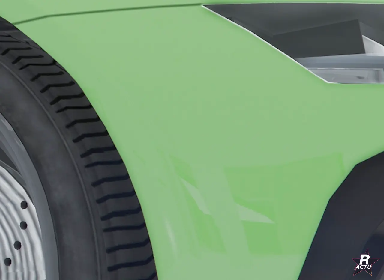 Aile avant sans moustaches sur la Grotti Cartuccia GT dans GTA Online