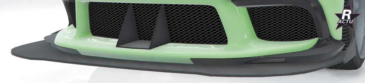 Pare-chocs avant a separateur de course sur la Grotti Cartuccia GT (GTA Online)